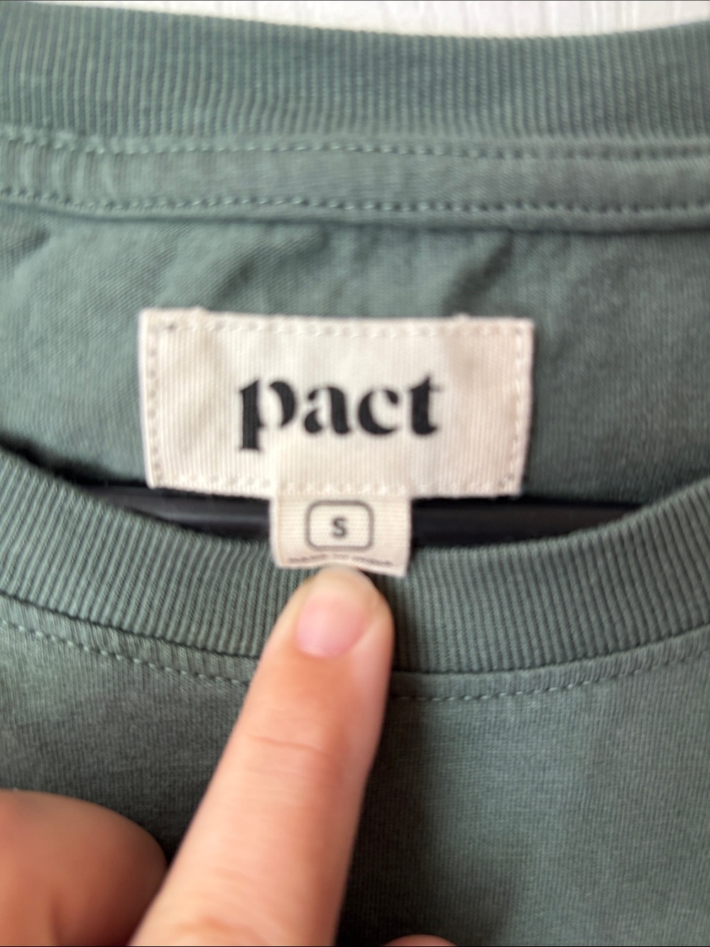 Pact Olive Pocket Tee Dress - Picture 2 of 4